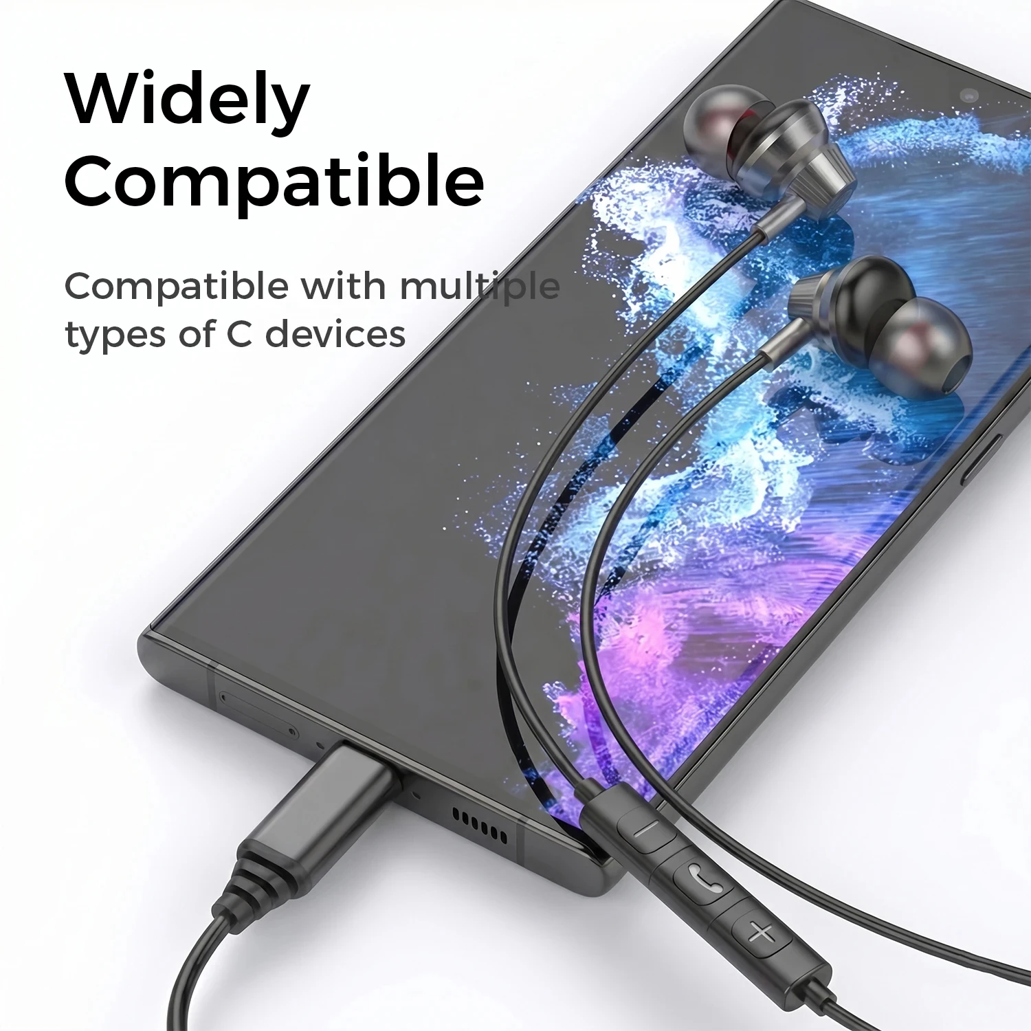 High-Fidelity Wired In-Ear Headphones with Stereo Surround Sound