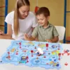 Trackmates Kids Car Track Set,Puzzle Racer Kids Car Track Set,Nukids Puzzle Racer Car Rail Set,Puzzle Track Cars Play Sets 3