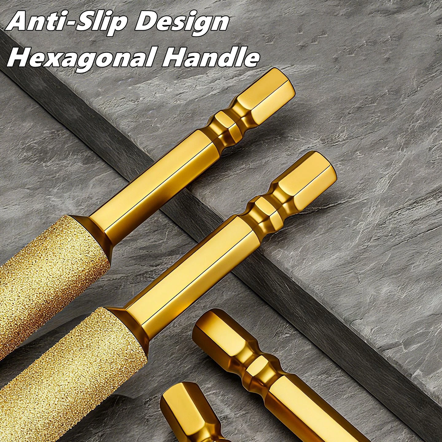 Diamond Brazed Drill Bit Set for Granite, Ceramic, Marble, Tile, and Stone