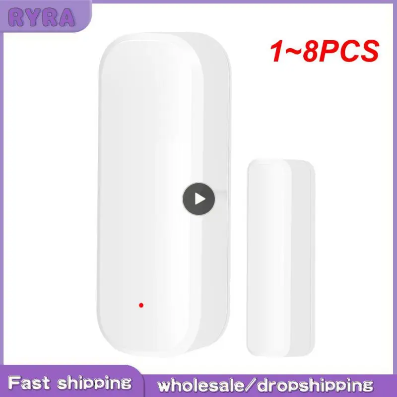 

1~8PCS Tuya Smart WiFi Door Window Sensor Open Closed Magnetic Detector Smart Home APP Voice Control Via Alexa Home Smart
