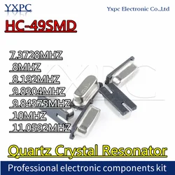 Pacco di 10 risonatori al quarzo - HC-49SMD - Varie frequenze