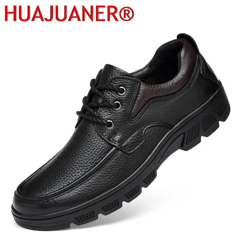 

Male Comfortable Shoes Genuine Leather Casual Mens Shoes Business Tooling Designers Luxury Shoes High Quality Plus Size 36-50
