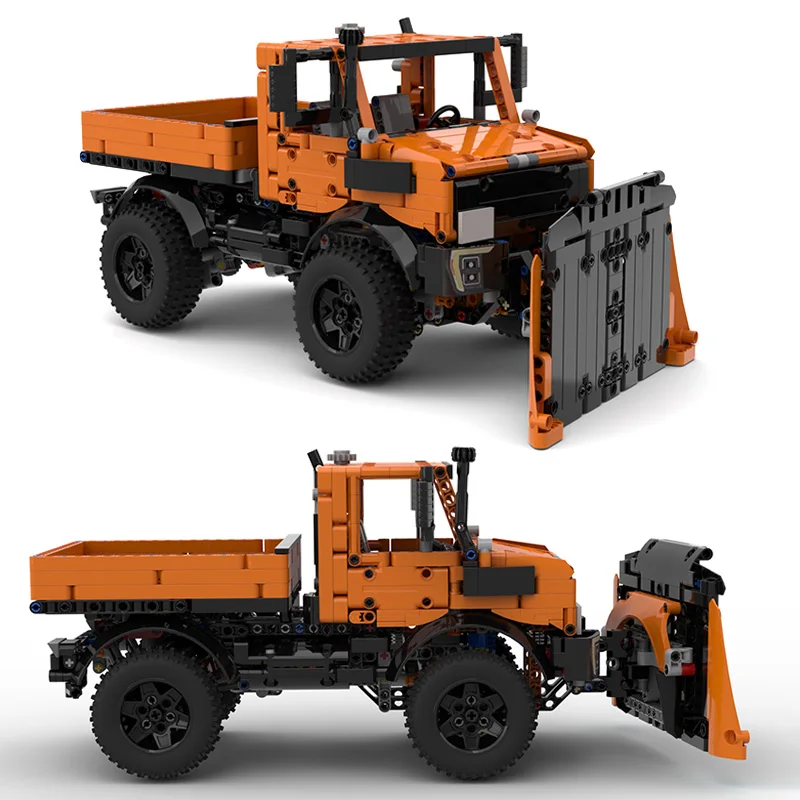 MOC 빌딩 블록 트럭 모델, Unimog U1400 제설기 자동차, MOD 42126 F-150, DIY 벽돌 장난감 조립 선물, 기술 1264PCs, 신제품