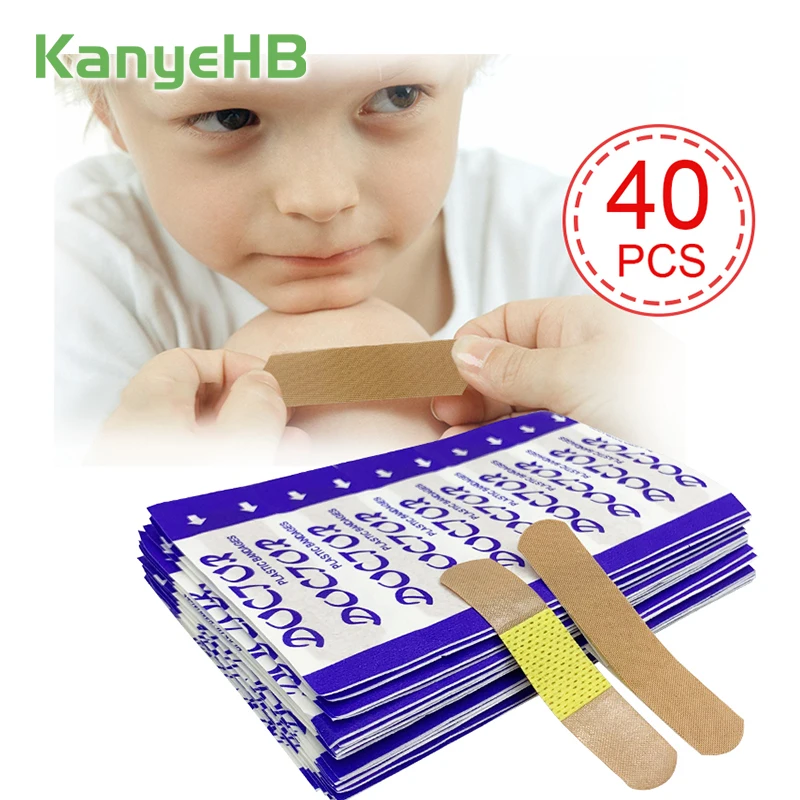 

40pcs Hemostasis Band-Aid Cut Wound Scratches Wound Bleeding Sterile Band Aid Medical Bandages Protect Wound First Aid Kit A1556
