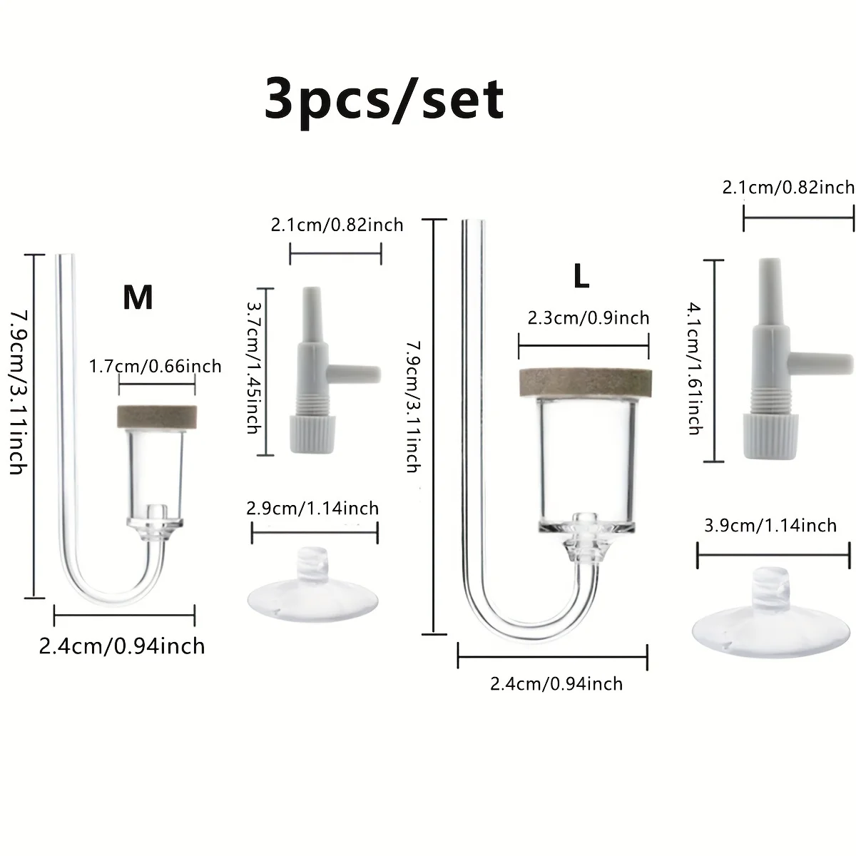 3pcs-Air Purifier Mini Air Refiner, Fish Tank Oxygen Booster Pump Aquarium Accessories