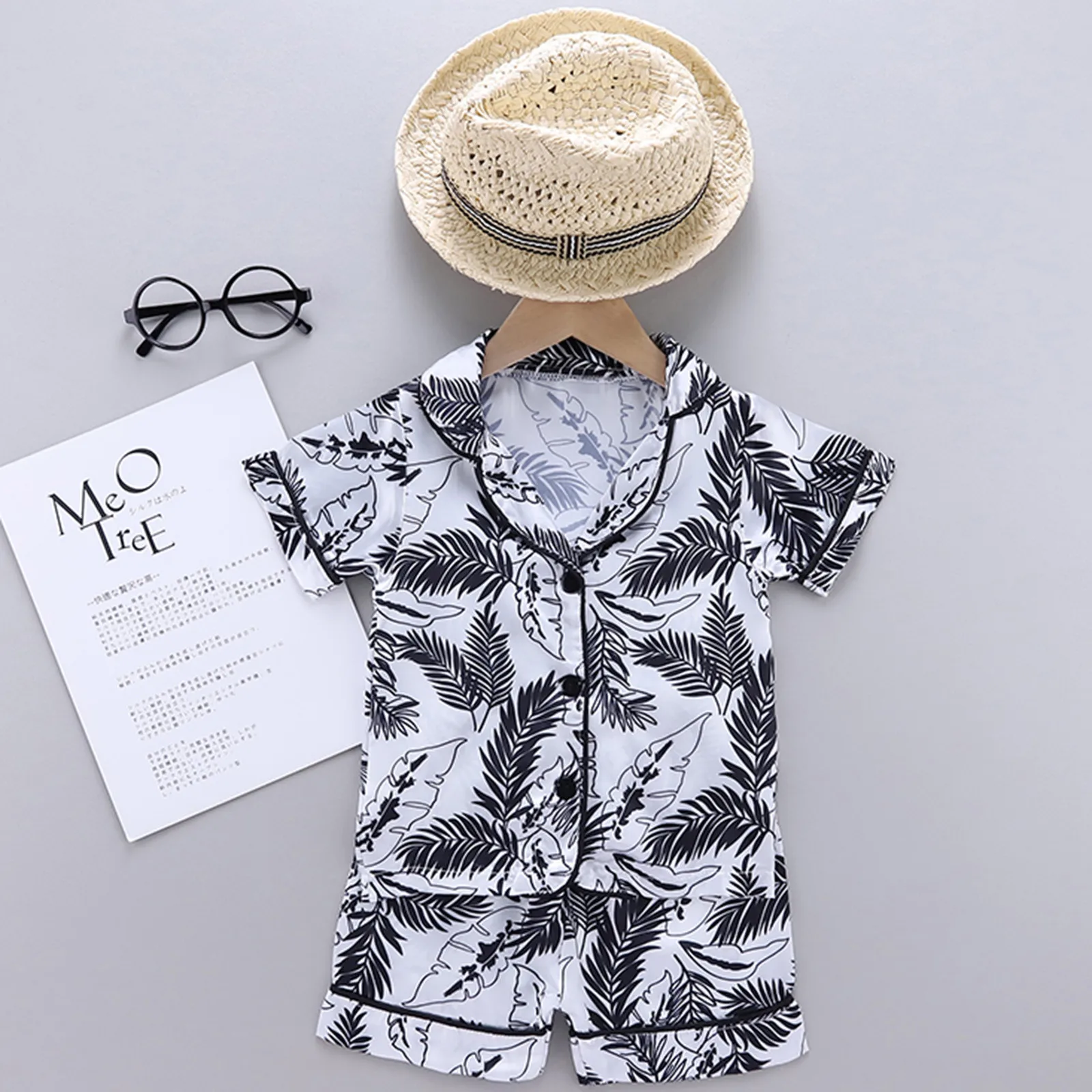 Boys Baby Shorts Clothes shirt T Girls Sleepwear Toddler Print Pajamas Set Kids Girls Outfits&Set 18 Month Boy Footed Sleepers