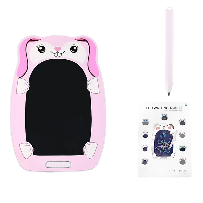 Cute Panda and Rabbit Drawing Board LCD Drawing Doodle Pad Scribble Board Writing Tablet Toys for Kids Birthday Christmas Gifts