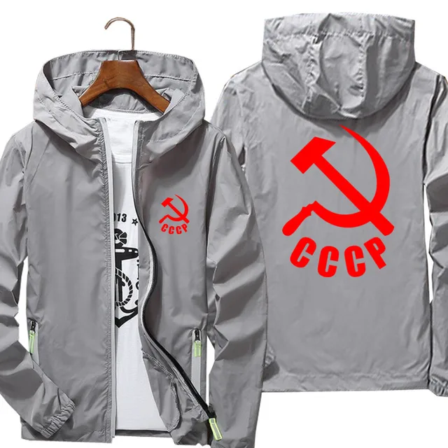 CCCP 남성용 후드 반사 자외선 차단 바람막이 스킨 캐주얼 재킷 코트