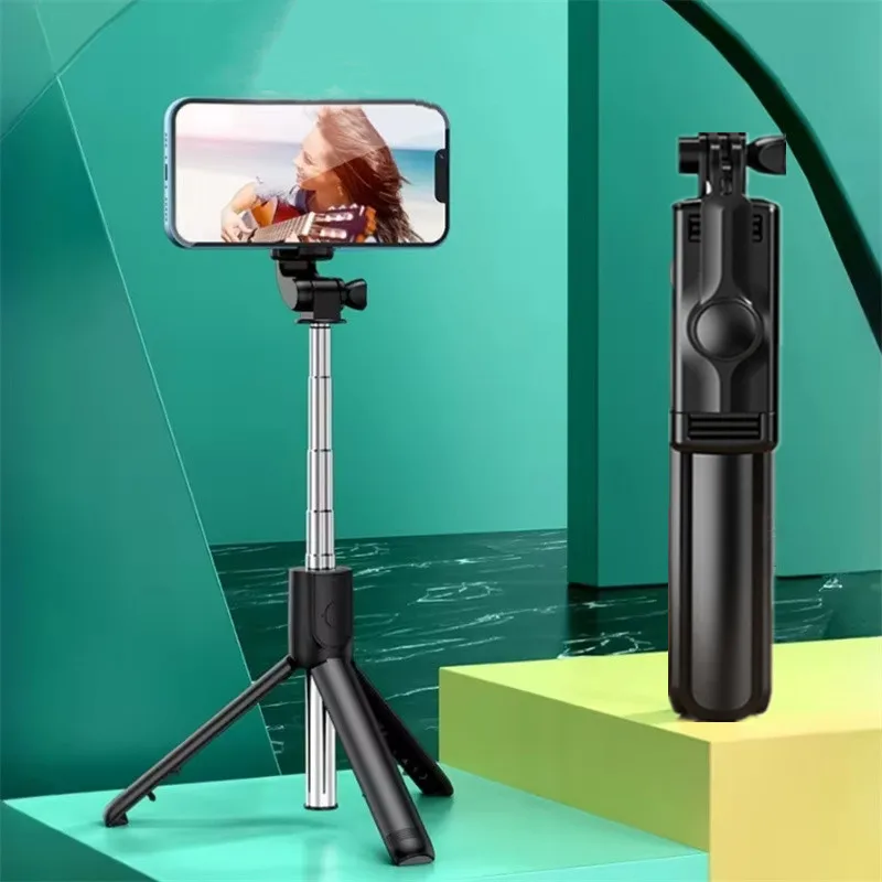 Bluetooth Wireless Mini Selfie Tripod Extendable Monopod Remote Shutter For iPhone Samsung Xiaomi Phone Holder selfie stick tripod cell phone selfie stick smartphone selfie stick selfie stick phone selfie tripod mobile phone holder smartphone shooting holder