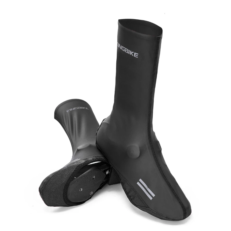KINGBIKE Bike Cycling Shoes Covers Waterproof Full Bicycle Overshoes Men Women Black White Road Mountain Bike Booties bicycle shoe covers