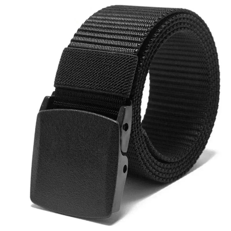 Automatic Buckle Nylon Belt Outdoor Hunting Multifunctional Tactical Canvas Belt High Quality Men Belt