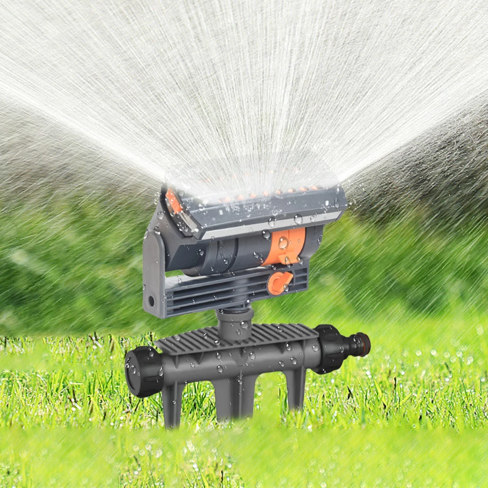 Oscillating Sprinkler Automatic Garden Sprinkler Adjustable Flow Lawn Swing Sprinkler Watering Device for Plants Grasses Flowers