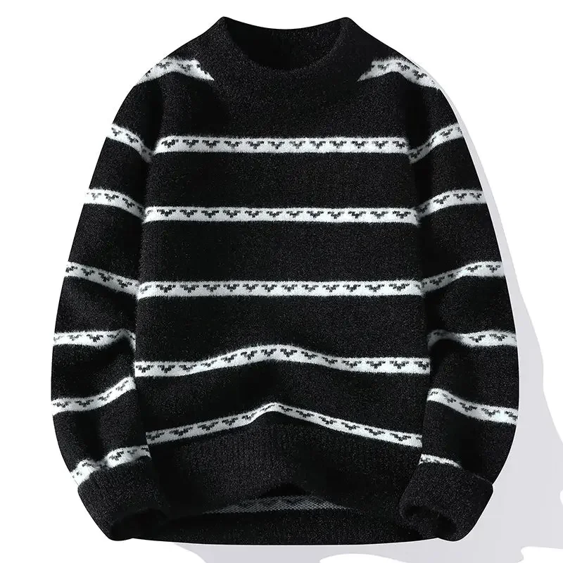 Men and Women Sweaters Base Sweaters Knitted Sweaters Pullovers Couple Outfits Cool Simple Fashionable and Trendy Warm Clothes