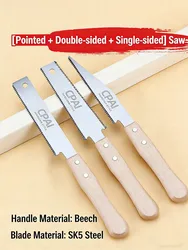 Premium Double - Sided Fine Tooth Pruning Saw for Woodworking, Gardening, and DIY Projects