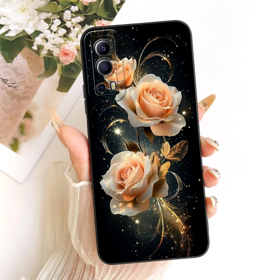Floral TPU Soft Silicone Shockproof Bumper Case - New Fashion Design