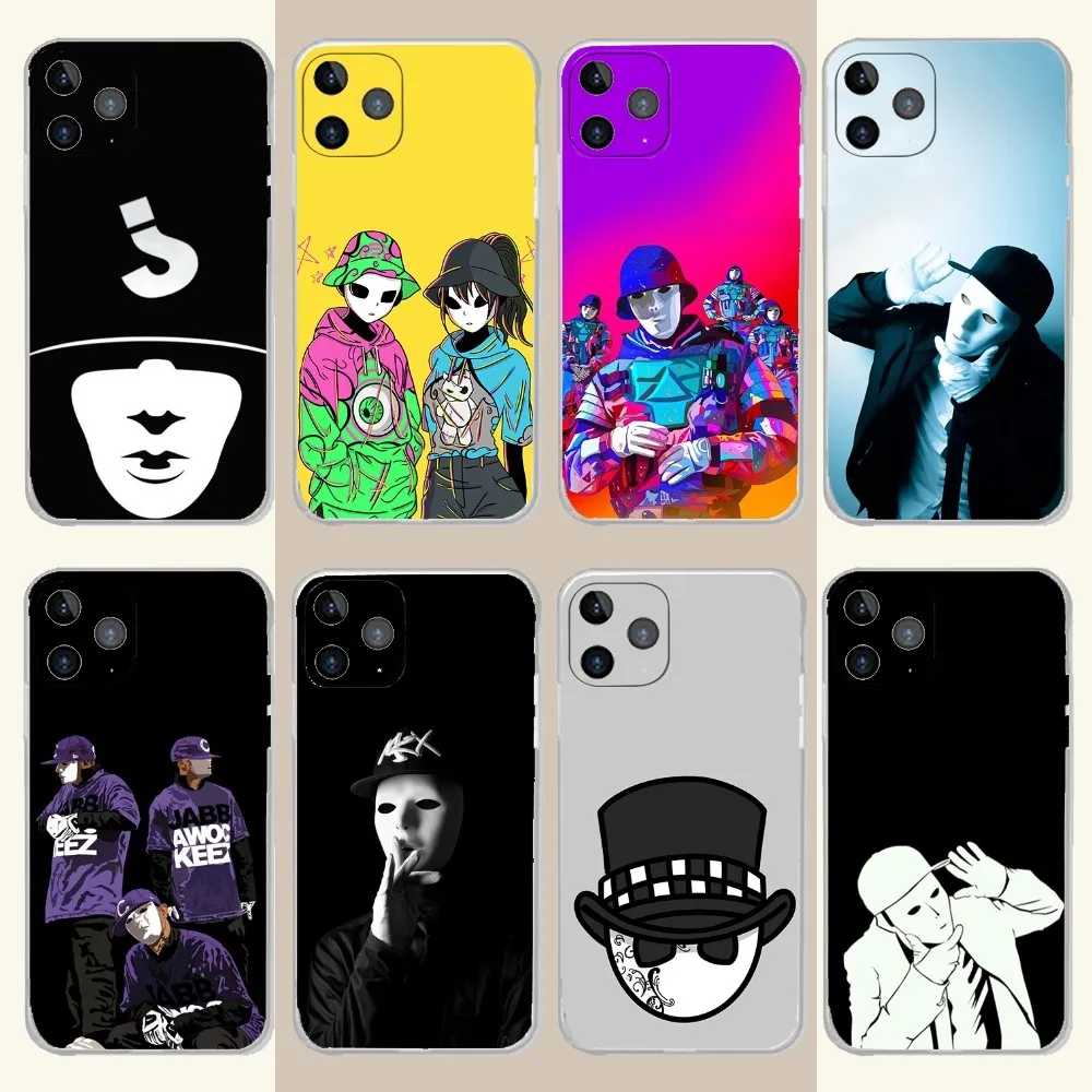 J-JABBAWOCKEEZ чехол для телефона iPhone 15,14,13,12,11 Plus,Pro,Max,XR,XS,X,7,8 Plus,SE, мини прозрачный силиконовый мягкий