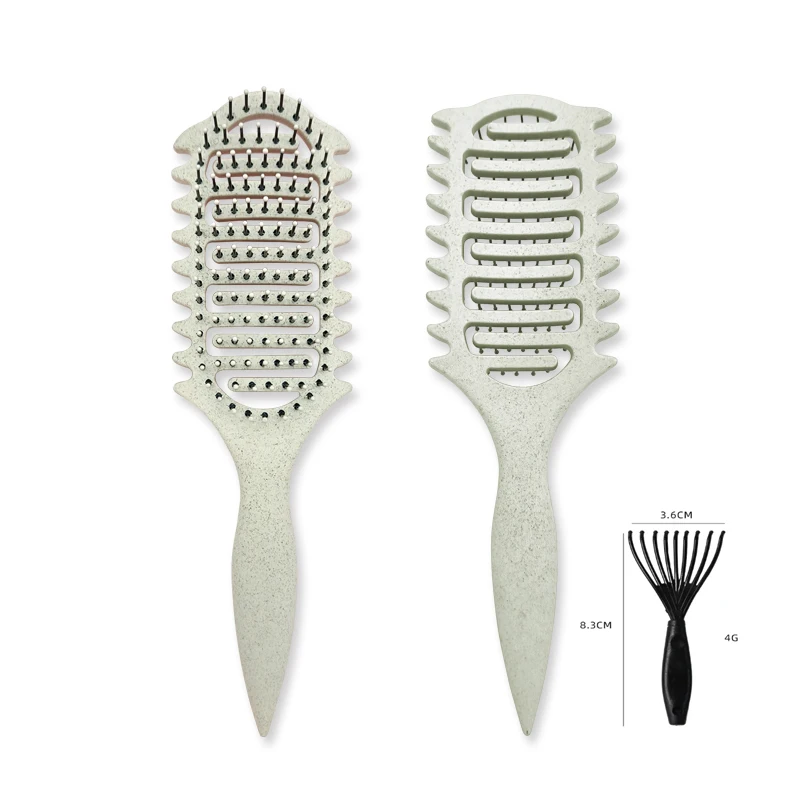 3 in 1 Curl Define Styling Brush Hollow Out Detangling Hair Brush Tangled Hair Comb Shaping Defining Curls Barber Styling Comb 5