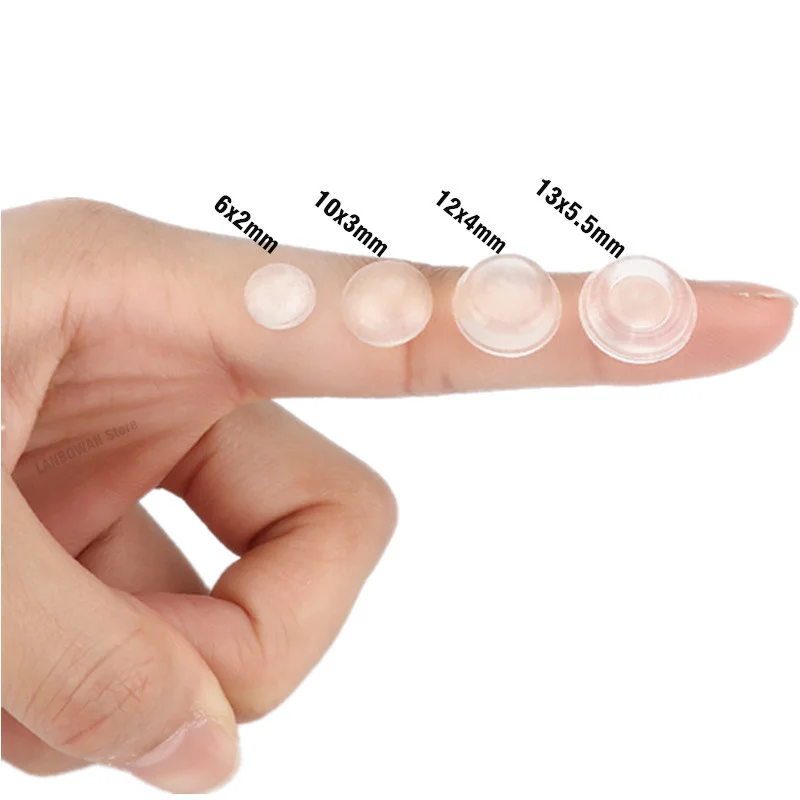 Cabinet Door Bumpers Self Adhesive Door Stopper Rubber Damper Buffer Clear Silicone Furniture Pad Drawer Cushion Protective Pads