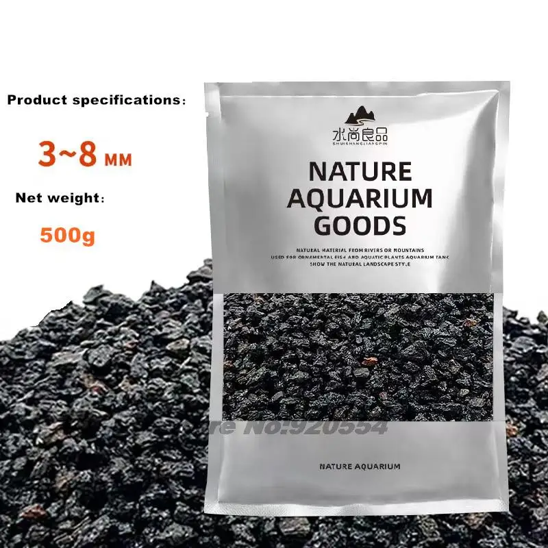 500g red/black volcanic rocks subtle underground rocks natural area Filter Granular special fish tanks