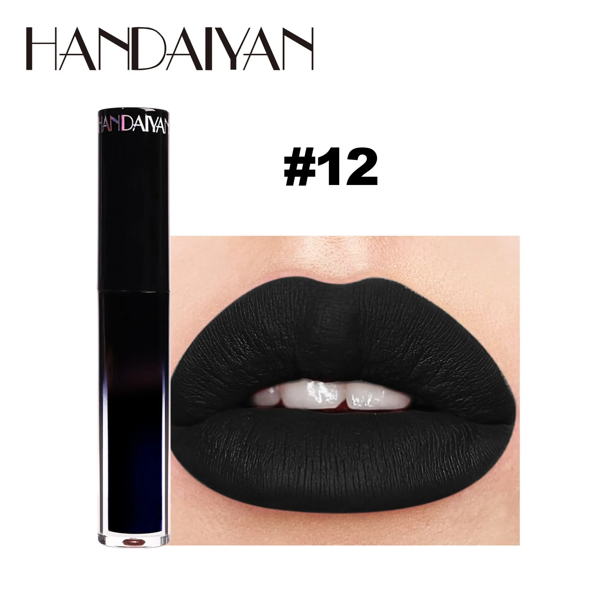 thumbnail image 1 of New 12 Colors Waterproof Matte Nude Lipstick Lipkit Pigment Dark Red Black Long Lasting Lip Gloss Women Makeup Lipgloss Kit, 1 of 5