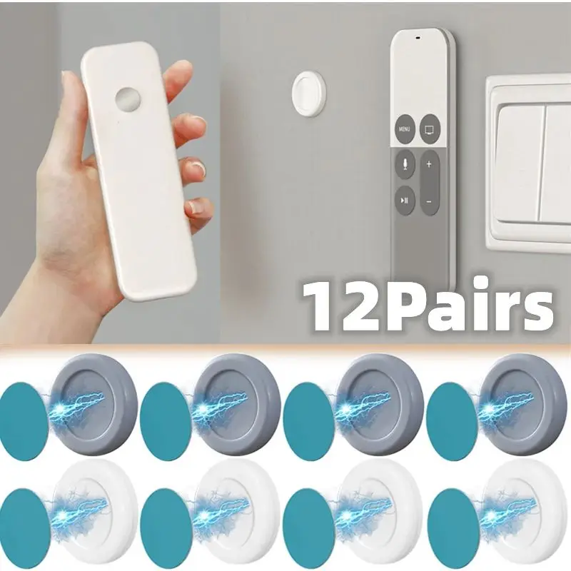 Magnetic Hooks Wall Mount Strong Magnet Remote Control Invisible Holder Keys Fridge Sticker Storage Home Organizer
