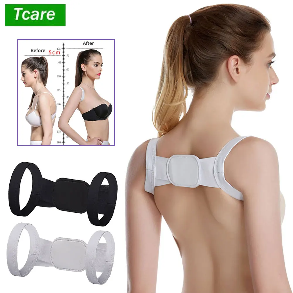 

Tcare Upper Back Brace Support Belt Adjustable Back Posture Corrector Clavicle Spine Back Shoulder Lumbar Posture Correction New