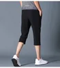 Summer 2022 Men's Casual Shorts Thin Loose Elastic Healthy Sports Cropped Pants Plus Fertilizer Plus Size 5XL Beach 3/4 Pants 5