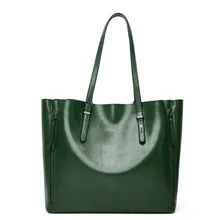 

Luxury Designer Women Handbag Bag 2022 Oil Wax Leather Women Shoulder Bag Large-Capacity Bucket Bag