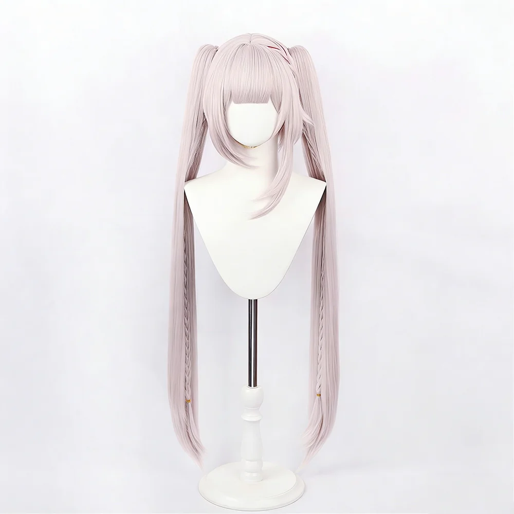 Lolita-Style Pink Long Sparkle Synthetic Wig for Masquerade and Carnival Events