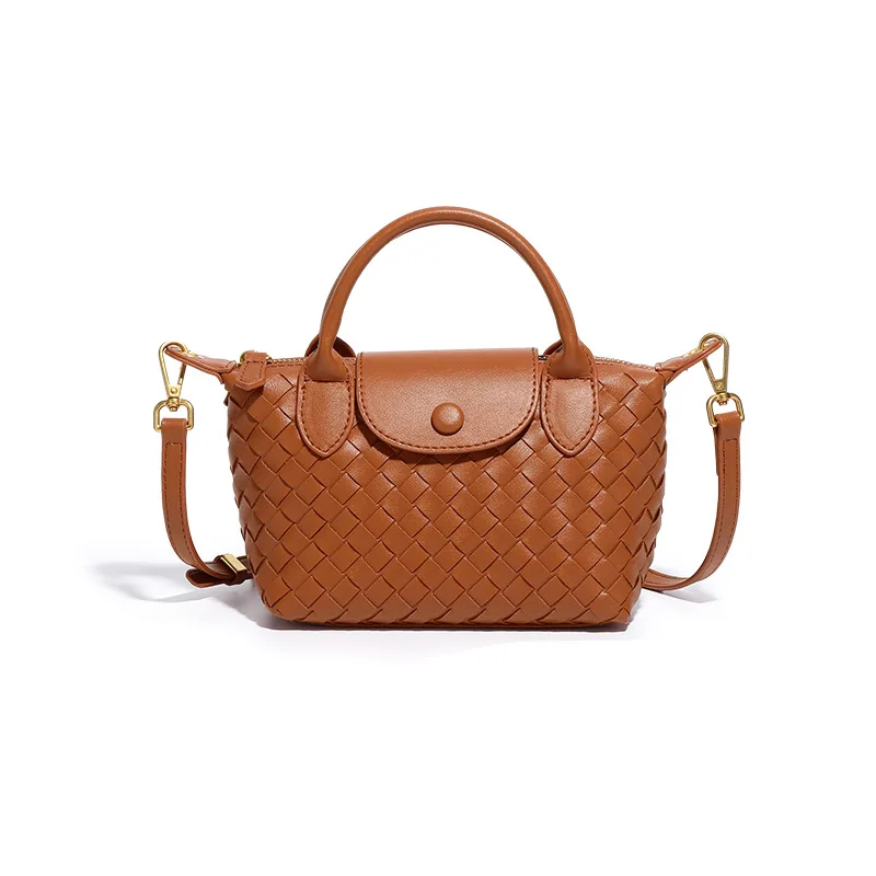 thumbnail image 1 of Nuevo bolso MINI Dumpling trenzado, popular bolso tipo cubo, bolso bandolera de alta moda, bolsos de diseñador para mujer, 1 of 5