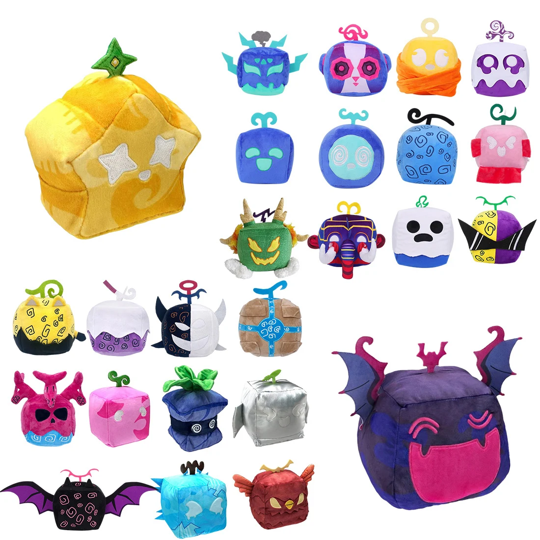 2024 New Blox Fruits Figurine Peluche Anime Adventure Game Devil Fruit Horror Doll Peluche Peluche Cuscino Regali Per Bambini