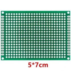 Versatile Green Double - Sided PCB Board for DIY Soldering Projects - Multiple Size Options Available (5x7cm 5pcs)