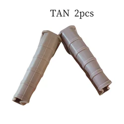 Enhanced Outdoor Camping Equipment with Rubber Sleeves and Spring Clips for Improved Grip and Protection (A   Tan 2pcs)