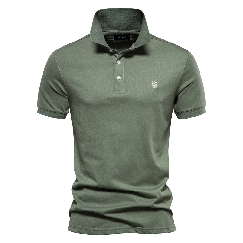 

Summer New Mens Lapel Sports Polo Shirt Fashion Casual Men's Embroidery Short Sleeve Tshirt