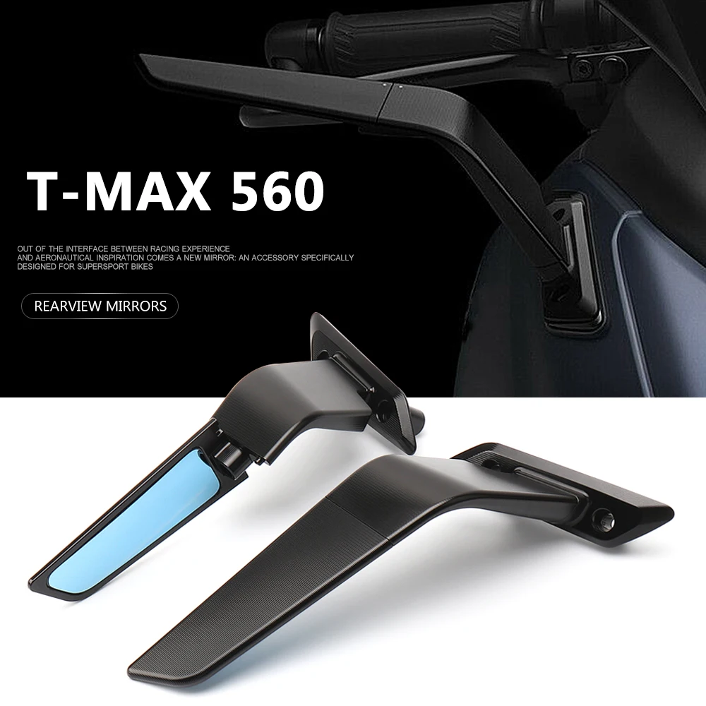 

New Motorcycle Rear View Mirrors Adjustable Aluminum Mirror Accessories For YAMAHA T-MAX560 T-MAX 560 TMAX560 TMAX 560 2022 2023