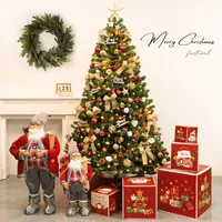 2026 New Christmas Tree Living Room Home Christmas Scene Decoration Handmade Decoration Set Small Gifts 3
