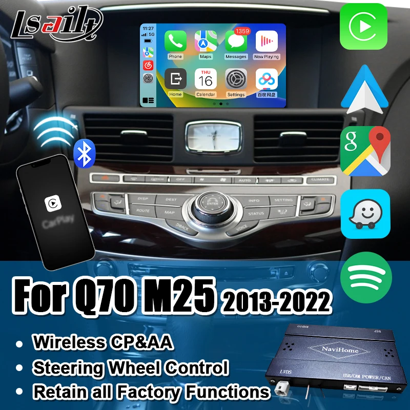

Беспроводной интерфейс CP AA для Infiniti M M37 M56 Q70L Q70