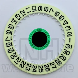Luminous Watch Calendar Disc with Date Wheel for Modified Repair Tools - Black, White, Green, Blue Options (Cream yellow Black)