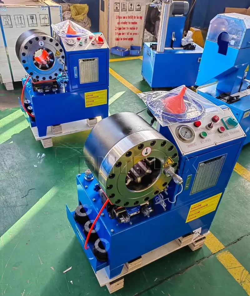 Cheap Factory Price Automatic High Pressure 1/4" to 2" Hydraulic Pipe Rubber Hose Crimping Press Machine with 10 sets Dies 5