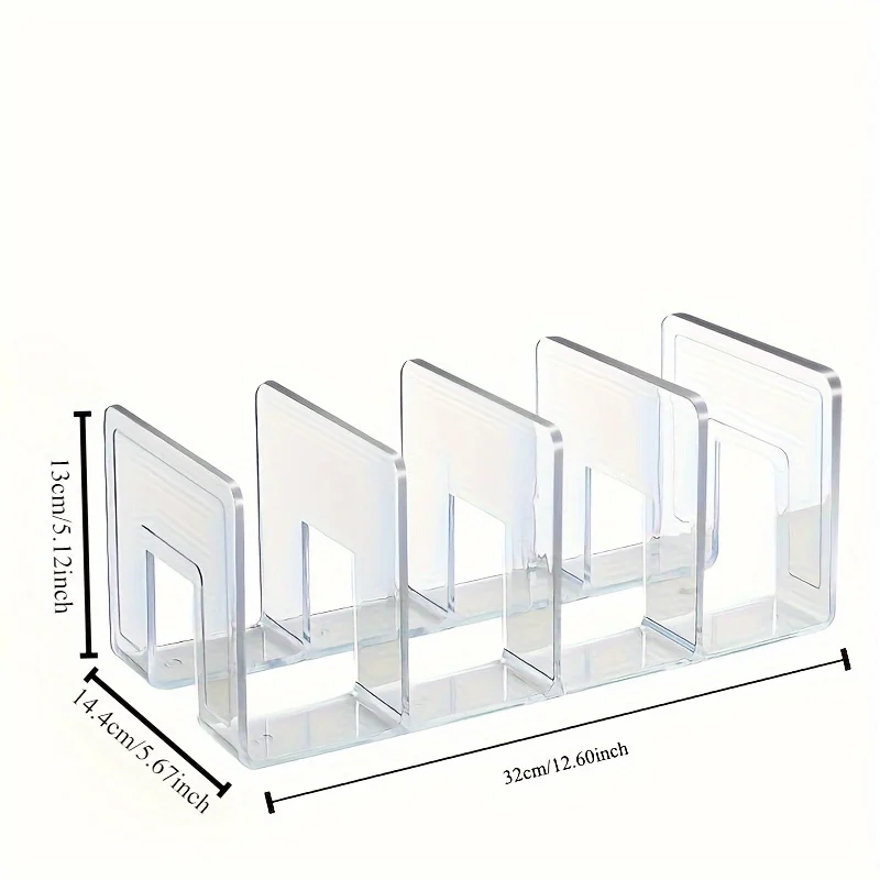 Handbag and wallet storage rack - transparent plastic bag storage partition, for closet and retail display 5