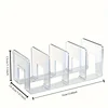 Handbag and wallet storage rack - transparent plastic bag storage partition, for closet and retail display 5