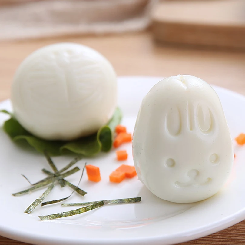 6/8pcs Cartoon DIY Boiled Egg Mold Rice Ball Mold Bento Maker Sushi Tools Random Color Kitchen Accessories Kitchen Gadgets