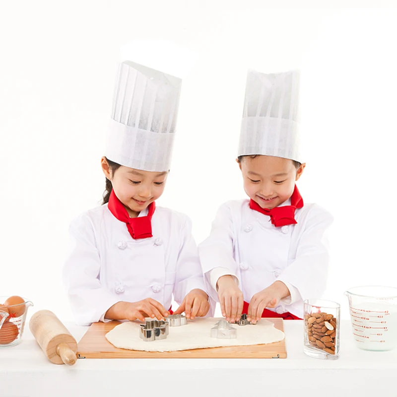 Gorros de Chef Desechables Para Niños, Sombrero de Cocina Para
