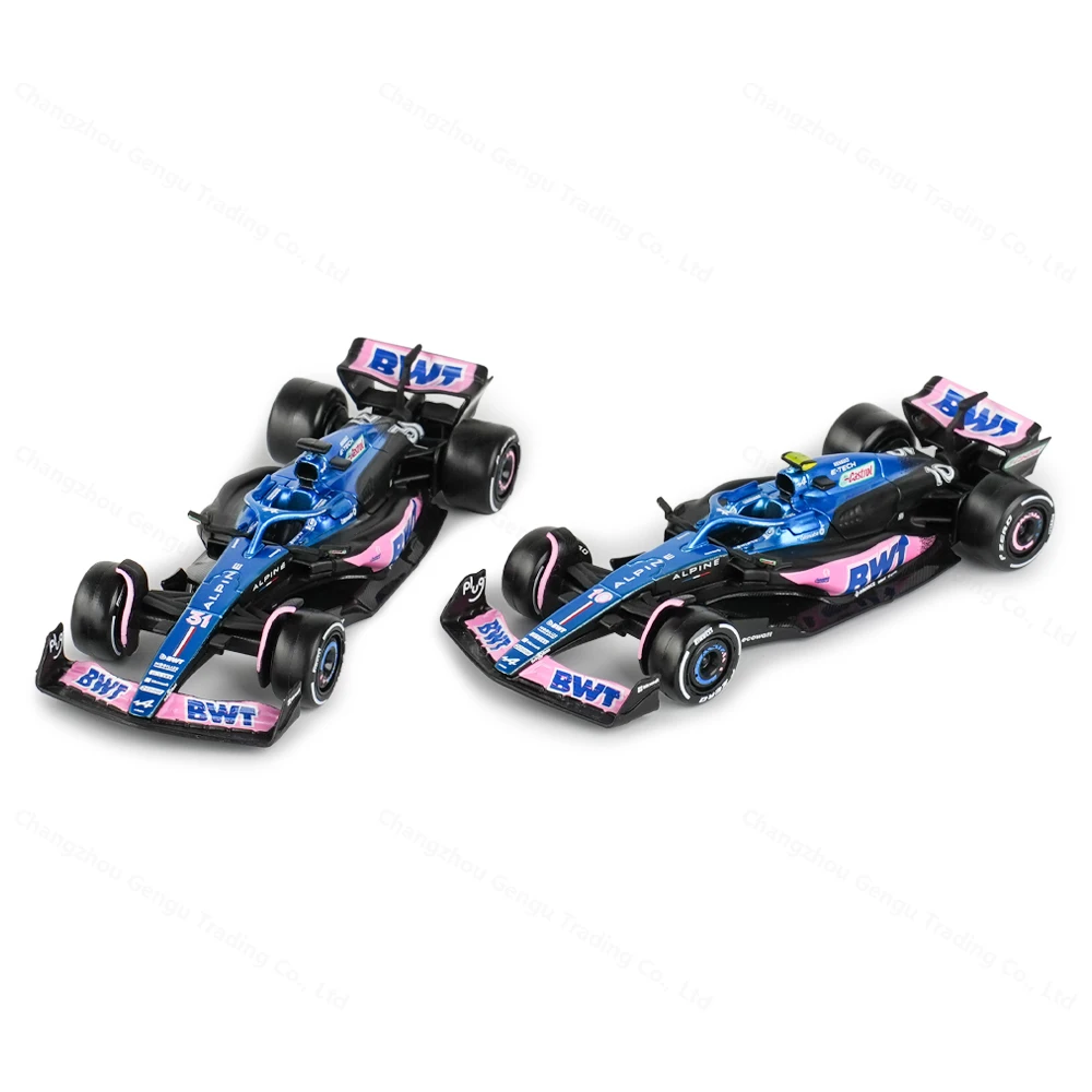 Bburago 1:43 BWT Alpine 2023 A523 #10 #31 F1 Racing Formula Car Static Simulation Diecast Alloy Model Car 6
