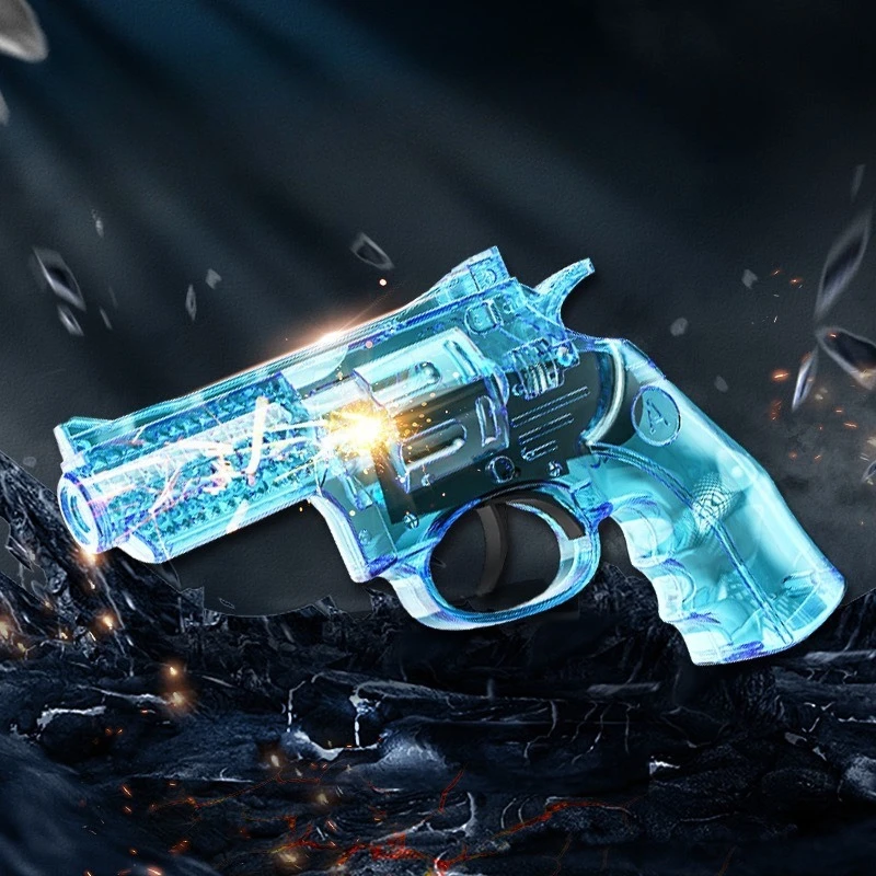 Lichtgevend transparant revolver speelgoedpistool met lichteffect_voghion.com