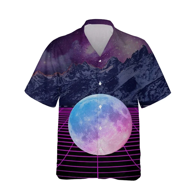 thumbnail image 1 of Camisas hawaianas de moda para hombre, camisas casuales de manga corta con botones hacia abajo para hombre, blusa de verano con estampado 3D, ropa de calle, 1 of 5