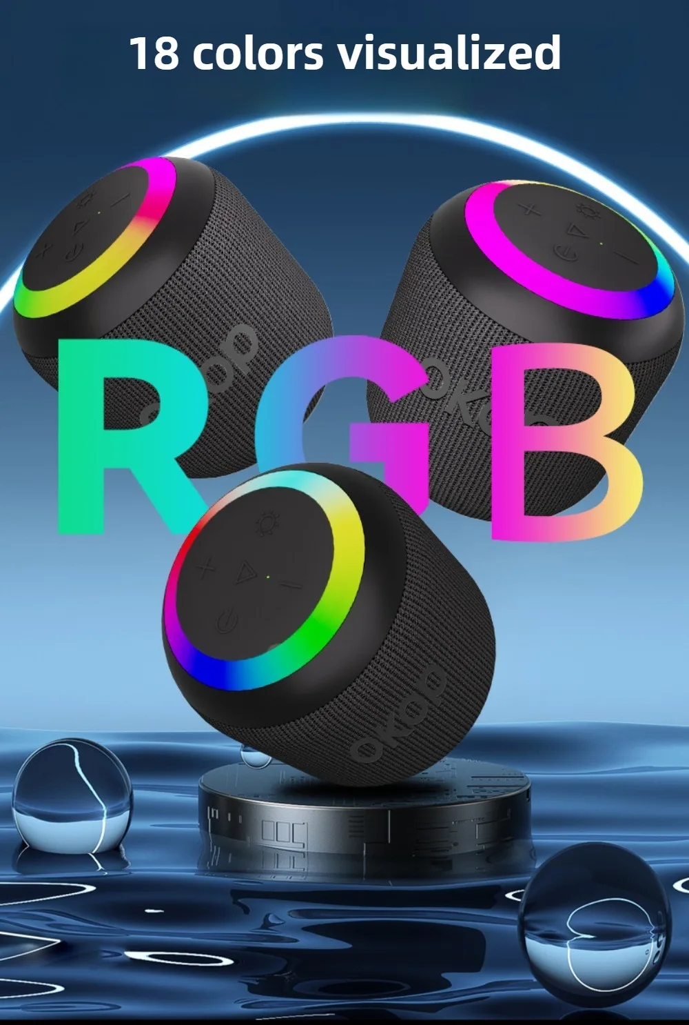 Tragbarer Bluetooth Lautsprecher Mit Erstklassiger Klangqualität_voghion.com