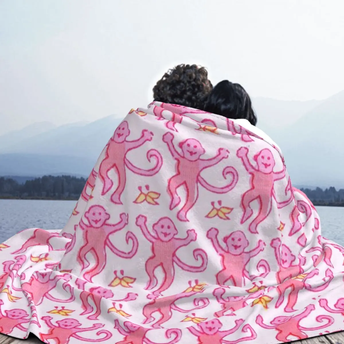 Pink Roller Rabbit Blankets Coral Fleece Plush Autumn/Winter Cute Animal Super Soft Throw Blanket for Bedding Office Quilt