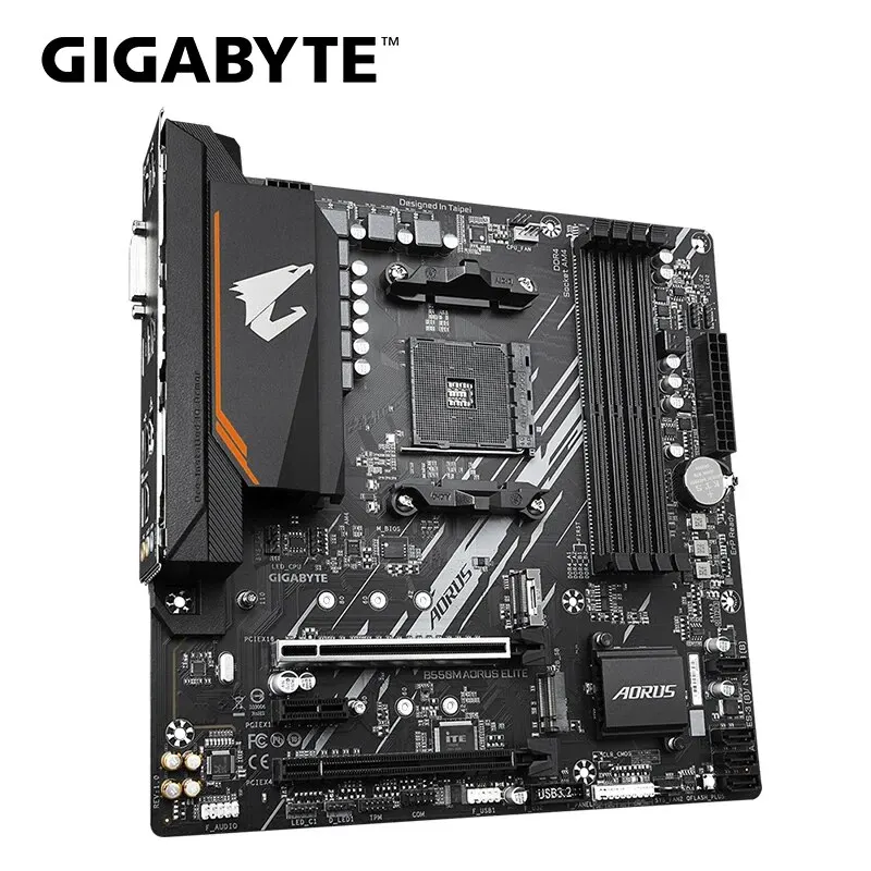 GIGABYTE AORUS ELITE  ũ ATX  AM4, Ryzen 5000 4000 3000 ø CPU  ä DDR4 SATA3 M.2 , B550M, ǰ