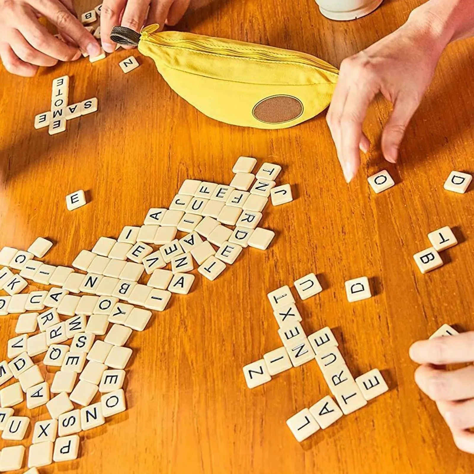 Jigsaw Puzzles Kids DIY Banana Word Game English Chess Language Learning Educational